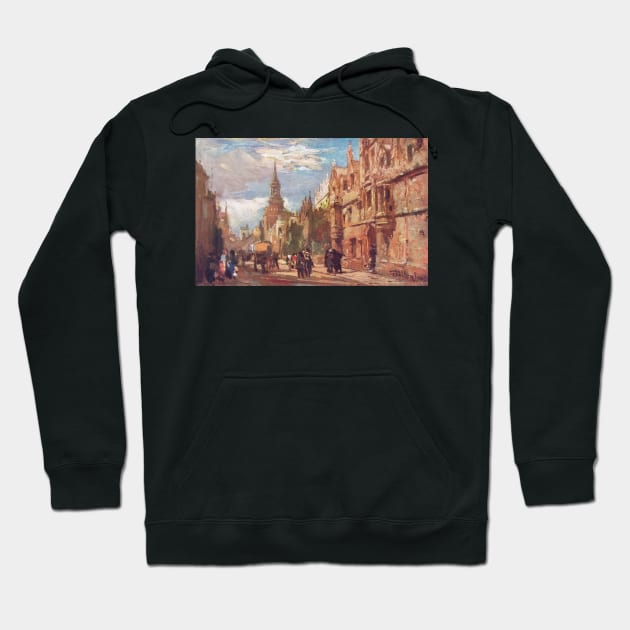 All Souls College & High Street, Oxford in the 1900s Hoodie by artfromthepast